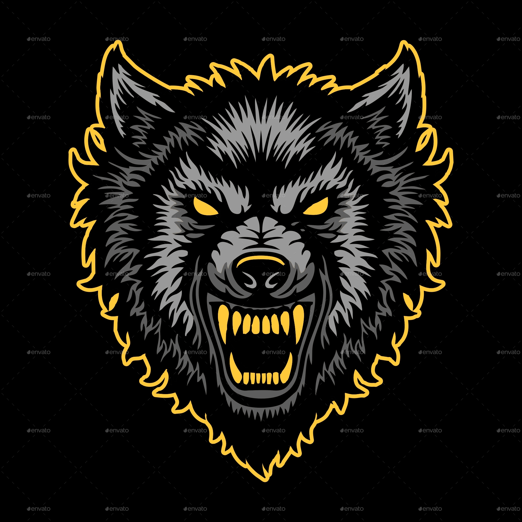 Angry Wolf by Arrancar_Studio | GraphicRiver